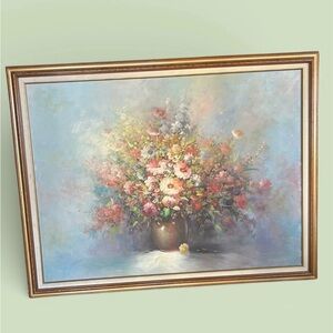 ✨ Large Vibrant Vintage Still Life Floral Bouquet Canvas Painting
53W × 42H✨